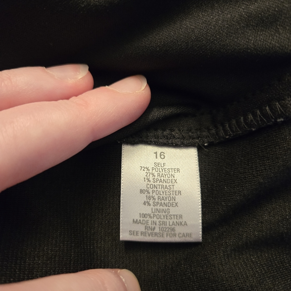 Slimming Black and Gray Women's Dress - Picture 7 of 9